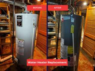Water heater replacement with energy-efficient models