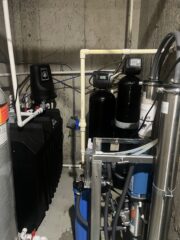 Whole-house water filtration system installation for clean water