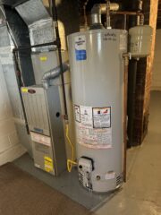 Commercial plumbing solutions in an office building