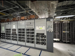 Residential electrical installations in a newly built family house