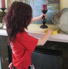 Window cleaning and streak-free glass washing