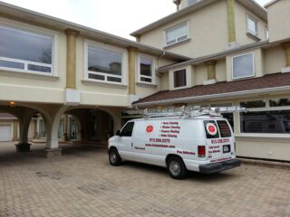 Gutter cleaning and seasonal maintenance