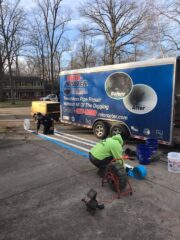 Hydro-jetting for stubborn sewer blockages
