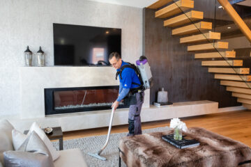 Standard residential house cleaning by professionals