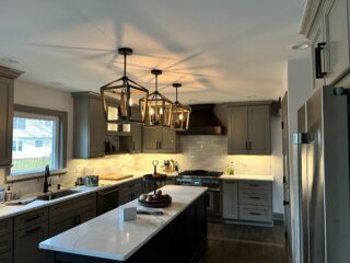 Chandelier installation by licensed electricians