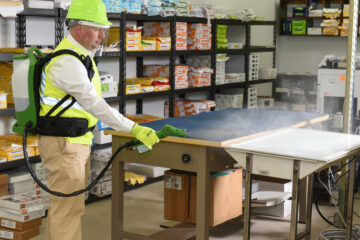 Office cleaning including bathrooms, kitchens, and common areas