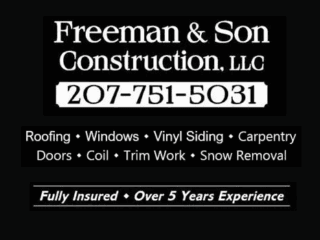 Freeman & Son Construction - Roofing Contractor in Georgetown, Maine