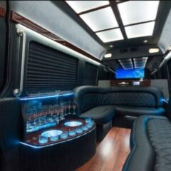 Luxury party bus rental for private and corporate events